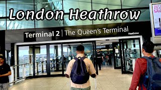 LONDON HEATHROW AIRPORT TERMINAL2 WALKING TOUR [upl. by Murielle972]