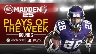 Madden 25 Plays of the Week  Round 3  Xbox One amp PS4 [upl. by Ardnoyek472]