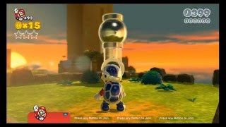 Super Mario 3D World  World 54 Sprawling Savanna 100 Playthrough [upl. by Ahsiym]