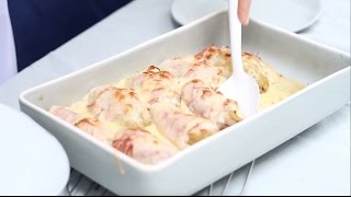 Recept witlof ham kaas uit de oven [upl. by Graehl600]