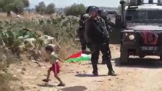 Palestinian father sends child to throw rocks at IDF soldiers [upl. by Icram389]