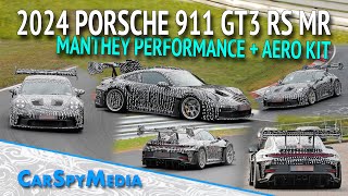 2024 Porsche 911 GT3 RS MR Manthey Performance Package Caught Testing At Nürburgring With AeroKit [upl. by Ydniahs588]