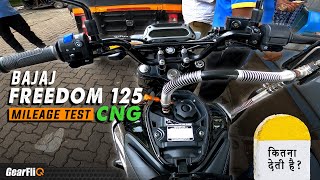 Bajaj Freedom CNG  Mileage Test  सबसे किफायती  GearFliQ [upl. by Aileen]