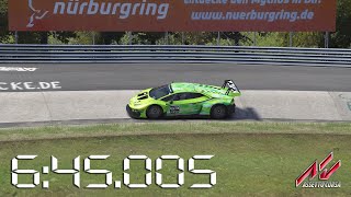 Assetto Corsa  2020 Lamborghini Huracán GT3 EVO  Nürburgring Nordschleife Lap Times  645005 [upl. by Katz]