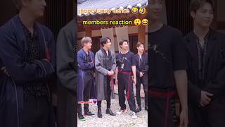 BTS members reaction 😲😂 wait hobi funny Dance 🤣shorts viralshorts viralvideo [upl. by Kirenoj559]