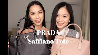 Prada Saffiano Tote Review [upl. by Rehpatsirhc]