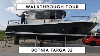 Walkthrough Tour  2023 Botnia Targa 32  A fantastic 4×4 of the sea in a nearly new condition [upl. by Ativahs]