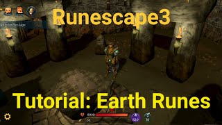 Rs3 Tutorial How to make Earth Runes [upl. by Tombaugh]