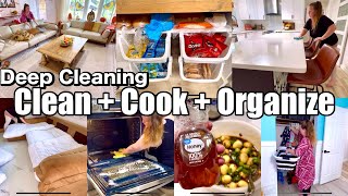 EPIC HOUSE RESET DEEP CLEAN  COOKING SPEED CLEANING MOTIVATION CLEAN WITH ME [upl. by Eisyak]