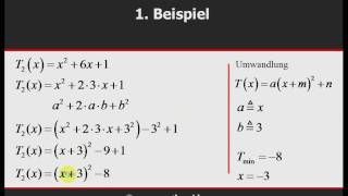 Quadratische Ergänzung  Teil 2  © wwwmathevideocom [upl. by Aowda152]