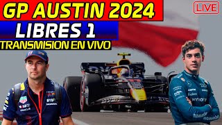 🔴F1 DIRECTO GP AUSTIN LIBRES 1  TRANSMISION EN VIVO REACCIONANDO en VIVO Righs Speed [upl. by Eneluj600]