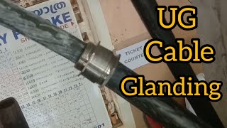 UG CABLE GLAND WORK  easy ug cable gland  maltivlogsmry [upl. by Nollat]