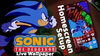 Sonic the Hedgehog  Live Wallpaper amp Android setup  Customize your Homescreen EP109 Retro Theme [upl. by Alyhc]