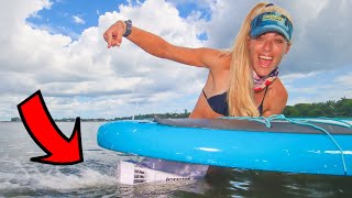 Florida Paddleboarding Made Fast amp Easy with the Boost Fin EV Paddling [upl. by Enovahs]