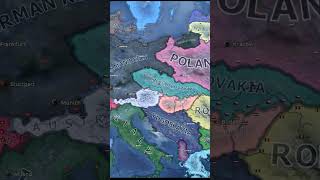 Austria and Hungary VS Czechoslovakia 1936 shorts hoi4 hoi4timelapse [upl. by Kroll824]