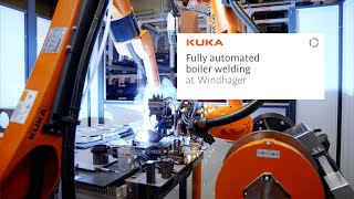 Fully automated boiler welding with KUKA robots [upl. by Guimar543]