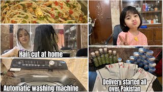 How to remove Milia safely at home  Haircut at home  how to use automatic washing machine [upl. by Amian]