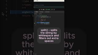 Leetcode 434  Number of Segments in a String [upl. by Hanikehs]