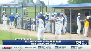 Elizabethtown vs Warren East Baseball [upl. by Eiznek296]