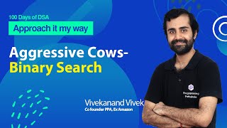 Aggressive Cows  Binary Search  Hard Problem  L32 [upl. by Arluene314]