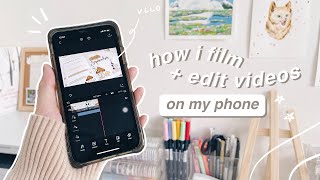 📱 how i edit  film aesthetic videos on my phone  aesthetic intros fonts colour grading etc [upl. by Anitnatsnok]