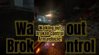 How to unload walk tow truck broken control arm accident vehicle one minute rollback towing [upl. by Belier]