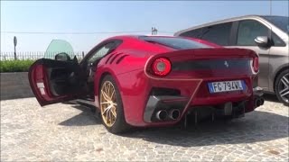 HORACIO PAGANI SPOTTED DRIVING HIS PERSONALIZED F12 TDF FOR THE FIRST TIME [upl. by Adnowal]