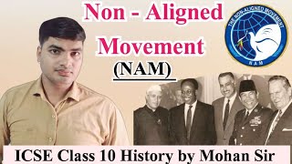 Non Aligned Movement ICSE Class 10  NAM class 10 icse history 2024 [upl. by Mellie]