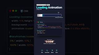 Efectot Lodaing Animation con CSS 🔥🔥 🔥🔥 [upl. by Ettenuahs]