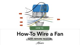 How to Wire a Ceiling Fan with a Remote Receiver [upl. by Sanburn816]