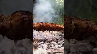 Meat lover outdoor cooking food cooking steak outdoorcooking bbq shortsfeed meat camping [upl. by Atrebor844]