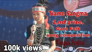 Serejing Waljan  2nd Prize Garo Folk song Competition 100 Drums Wangala  Thiame sangma [upl. by Kalli]