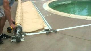 Pool Cover Specialists® PowerTrak™ SemiAutomatic Pool Cover System [upl. by Ecidna682]