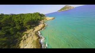 Epic FPV Drone Adventure at Paradise Beach Thassos Island 🇬🇷 [upl. by Hunfredo]