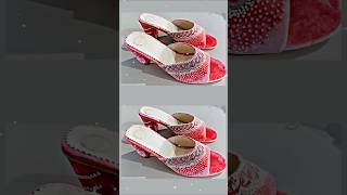 Latest Rajasthani Dulhan Punjabi Juti Design Fancy High Heel Sandals Design Footwear youtubeshorts [upl. by Ecienahs252]