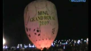 Taungyis hot air balloon festival in Burma [upl. by Lidaa]