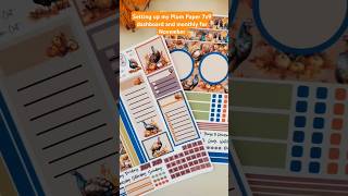 Monthly Page  Plum Paper Planner Stickers  November Dashboard and Monthly Set Up 🦃🦃plumpaper [upl. by Oznerol]