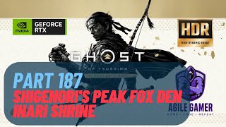 Shigenoris Peak Fox Den Inari Shrine Ghost of Tsushima  Directors Cut  HDR PC Gameplay  Part 187 [upl. by Loginov844]