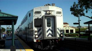 REALLY GOOD P2 horn  Metrolink 859 arriving and departing Orange [upl. by Ajat85]