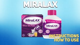 Miralax how to use Uses Dosage Side Effects Contraindications [upl. by Nath]