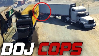 Dept of Justice Cops 79  Big Rig Hit n Run Criminal [upl. by Notlad]