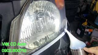 Toyota PRADO 2008 làm mới kính đèn với công nghệ phun khí Nano [upl. by Tonina]