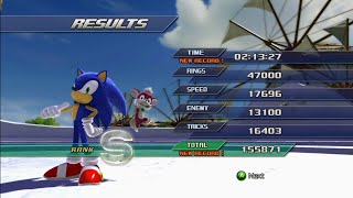 Sonic Unleashed Apotos Day Windmill Isle Act 2 1080p 60 FPS Boost Xbox Series S [upl. by Esorrebma]