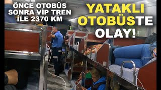 YATAKLI OTOBÜSTE OLAY ÇIKTI Semerkanttan Nursultana YATARAK Yolculuk 19 [upl. by Ahsanat]