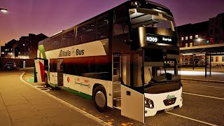 VDL Futura Double Decker Ultra Luxury Coach  Fernbus Simulator  GAMEPLAY [upl. by Alyakem]