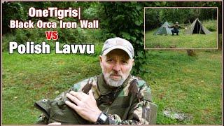 OneTigris Black Orca Iron Wall vs Polish Lavvu  Polnisches Armeezelt [upl. by Rambort]