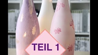 ♥️ Tutorial TUMBLR Flaschenlampe  LED Lampe selber bauen Lampe selber basteln Teil 1 [upl. by Gievlos]