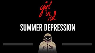 girl in red • summer depression CC 🎤 Karaoke Instrumental Lyrics [upl. by Ycnej]