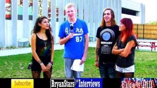 Eyes Set To Kill Interview 2 Alexia Rodriguez amp Anissa Rodriguez Falling In Reverse Tour 2012 [upl. by Ivor]