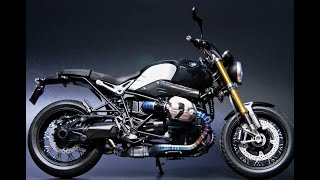 Building a 19 BMW ninet motocycle Part2frontfork and carbon decal [upl. by Morita]